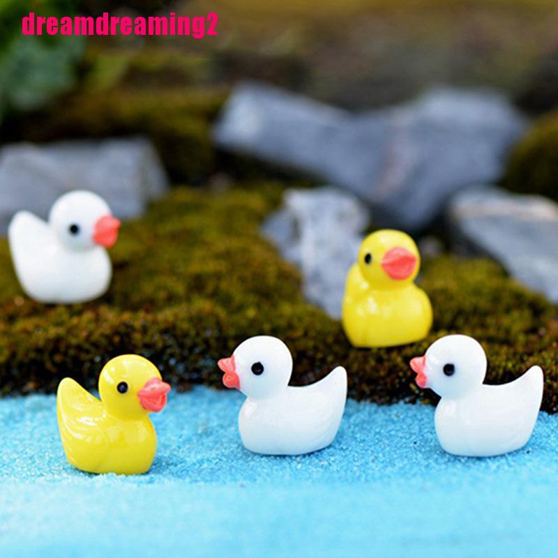 Bộ 10 Vịt Nhựa Trang Trí Với Nhỏ