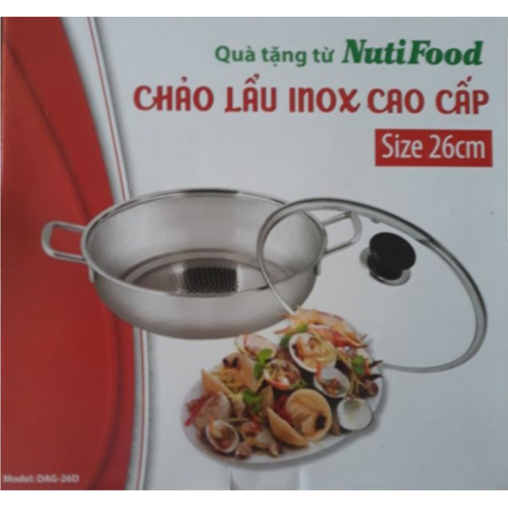 Nồi lẩu Inox 3 đáy size 26cm