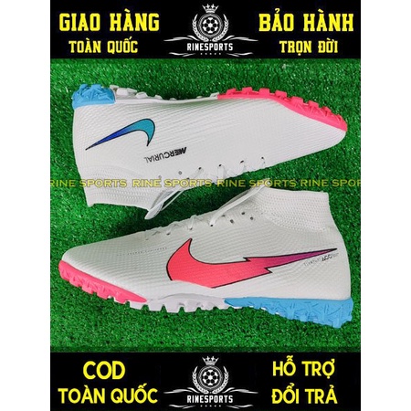 GIÀY BÓNG ĐÁ NHÂN TẠO TF Mercurial Vapor 13 PRO MÀU TRẮNG HÀNG SUPER THAILAND