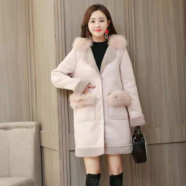 Áo khoác da lộn cao cấp