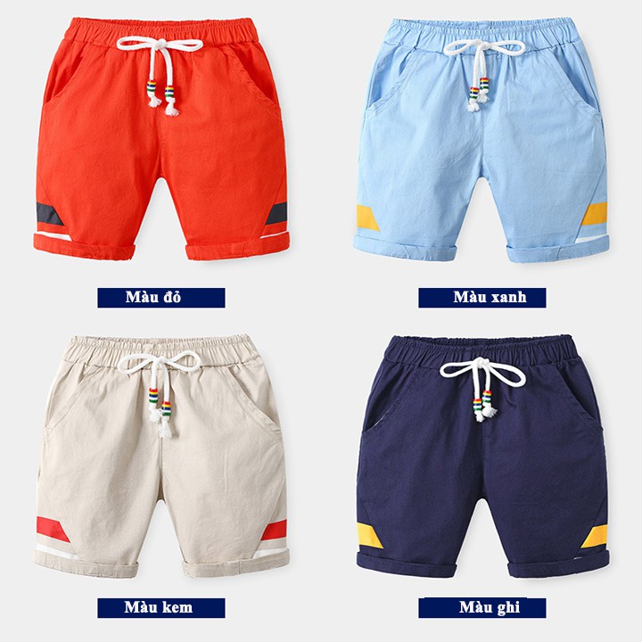 [HÀNG XUẤT KHẨU] Quần short bé trai WellKids cho bé từ 3 đến 8 tuổi chất Cotton tự nhiên phong cách trẻ em hàn quốc