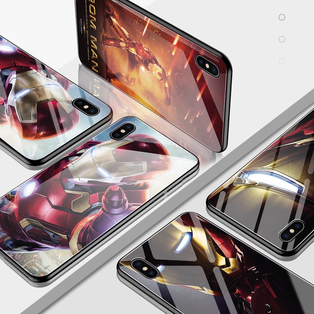 Ốp Điện Thoại Kính Cường Lực Hình Siêu Anh Hùng Marvel Cho Xiaomi Redmi Note 11/Note 11S Note 11 Pro 4G/5G