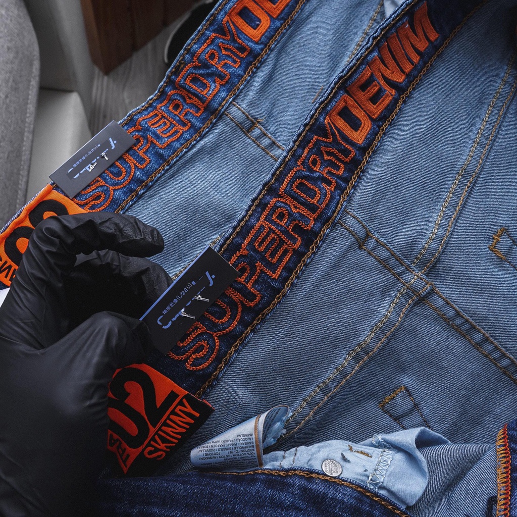 Quần jean nam VNXK Super Dry, form skinny, vải cao cấp không phai, quần dáng côn co giãn nhẹ Q120802 | BigBuy360 - bigbuy360.vn