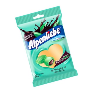 Kẹo Hương Bạc Hà Nhân Sôcôla Alpenliebe ChocoMint  gói 261g