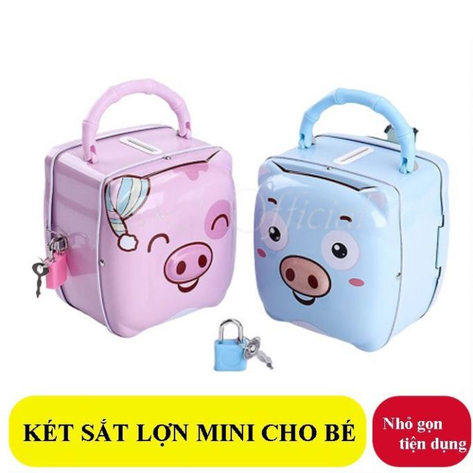 [Giá Sốc] Đồ Chơi Két Sắt, Két Sắt Mini, Ống Heo Tiết Kiệm Mini Cho Bé Có Khóa Đáng Yêu, Món Quà Ý Nghĩa Mẹ Dành Cho Bé