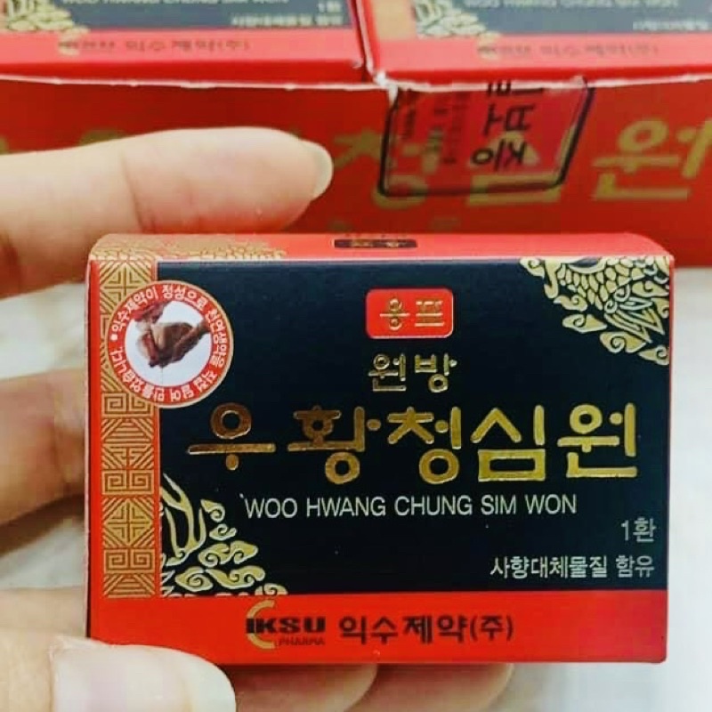 An Cung Ngưu Hoàng Hoàn IKSU Hàn Quốc Hộp Đỏ 10Viên chống dot quy