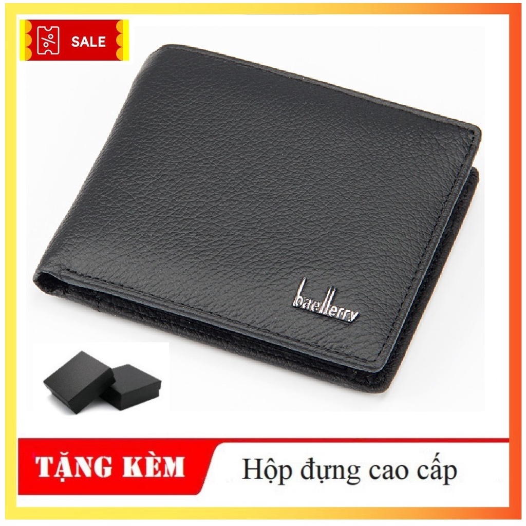 Ví Nam Da Bò Chính Hãng Siêu Bền Đẹp | Bóp Nam Thời Trang Hàn Quốc - VB03 Pinky.Shop77