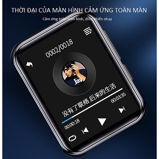Máy Nghe Nhạc MP3 Bluetooth Ruizu M9 Bộ Nhớ Trong 16GB Cao Cấp AZONE Hàng Chính Hãng
