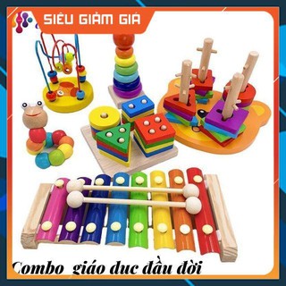 Combo đồ chơi giáo dục đầu đời cho bé phát triển kỹ năng cơ bản  -Dog store