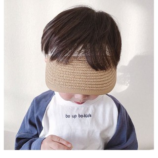 Mũ cói nửa đầu cho bé