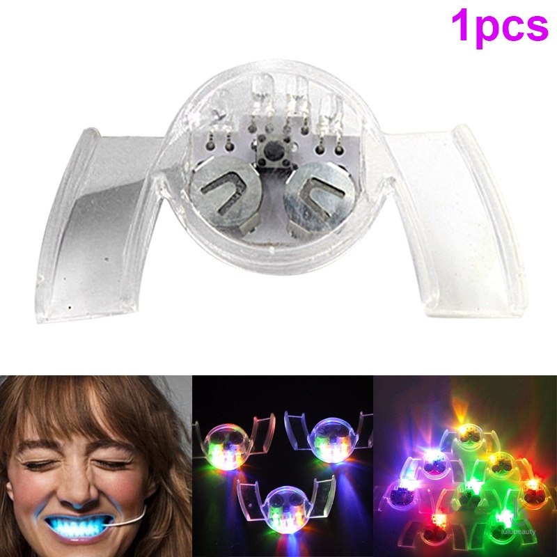 Đèn led nhấp nháy gắn miệng thú vị cho Halloween