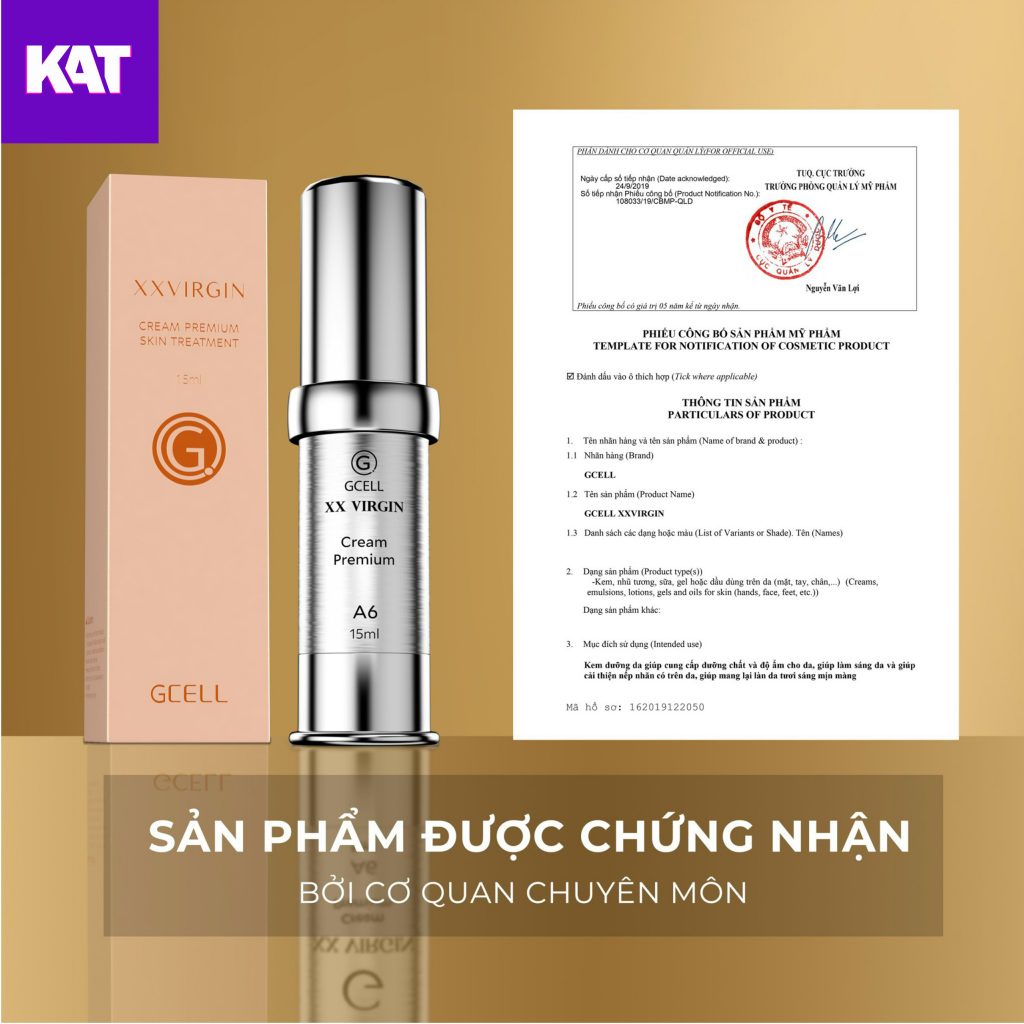 Kem Hồng Nhũ Hoa N XXVIRGIN Gcell Lọ 5ml