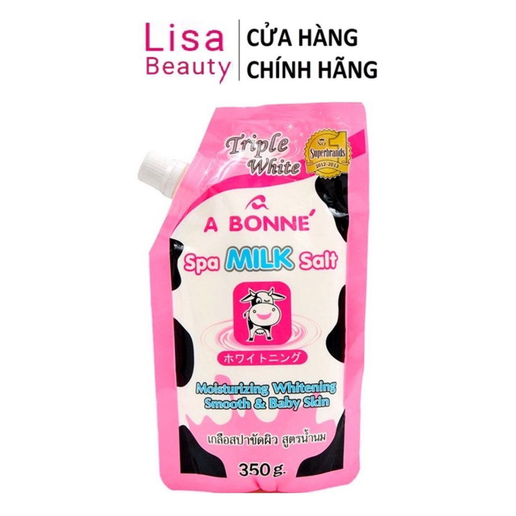 Muối Tắm Sữa Bò Tẩy Tế Bào Chết A Bonne Spa Milk Salt Thái Lan 350gr