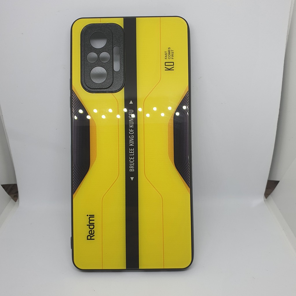 Ốp lưng kính cường lực Xiaomi Redmi Note 10 Pro - Bruce Lee edition