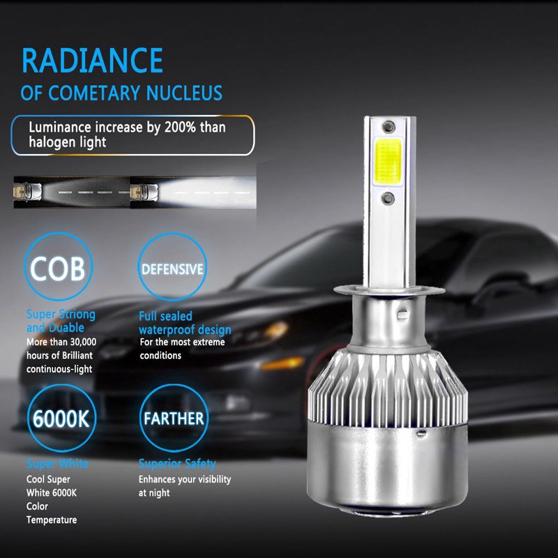 Bóng đèn LED xe hơi H1 tiện dụng chất lượng cao chạy