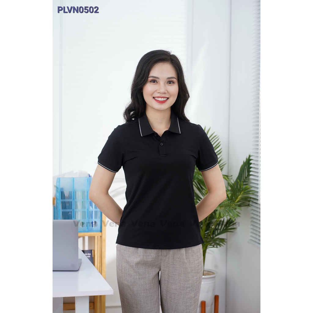 Áo polo nữ Vena chất liệu cotton 100% mềm mịn, thoáng mát, thấm mồ hôi