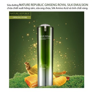 Sữa dưỡng Nature Republic Ginseng Royal Silk Emulsion 120ml