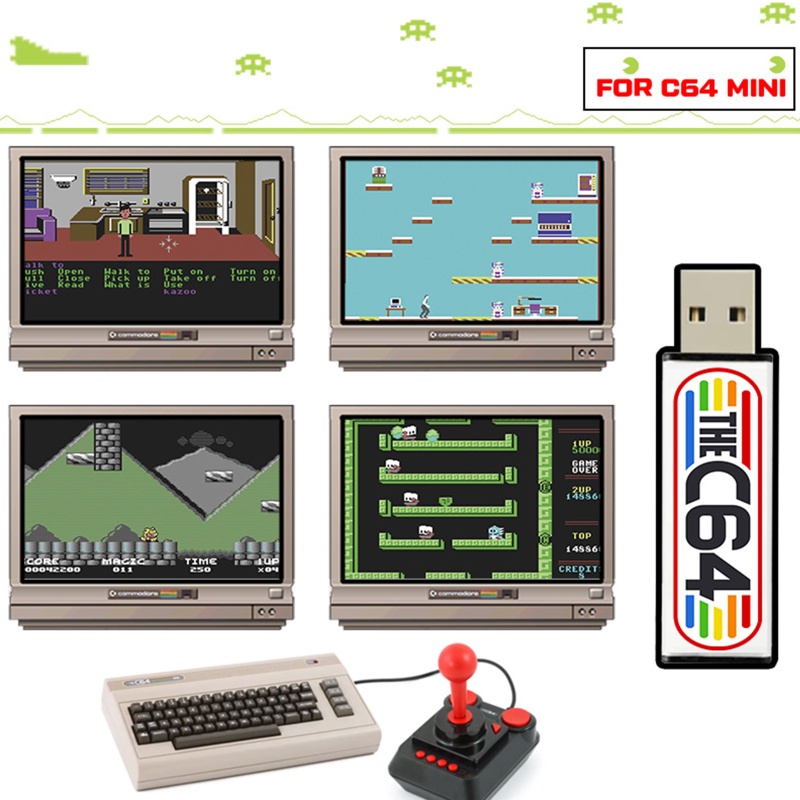 Tay Cầm Điều Khiển Chơi Game C64Mini Cổ Điển