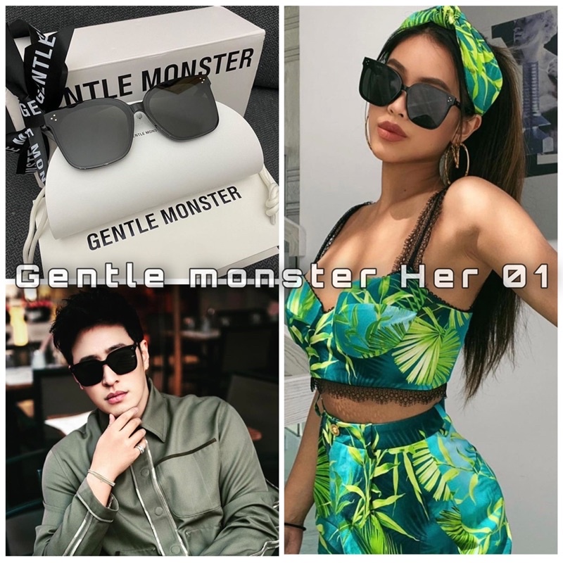 ❌FULLBOX❌MẮT KÍNH UNISEX THỜI TRANG CAO CẤP V GENTLE MONSTER HER 01 NAM NỮ HÀN QUỐC 🔥