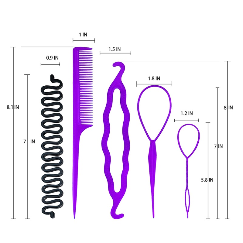 Bộ Dụng Cụ Tết Tóc Nhanh Chóng Thần Kỳ 19x