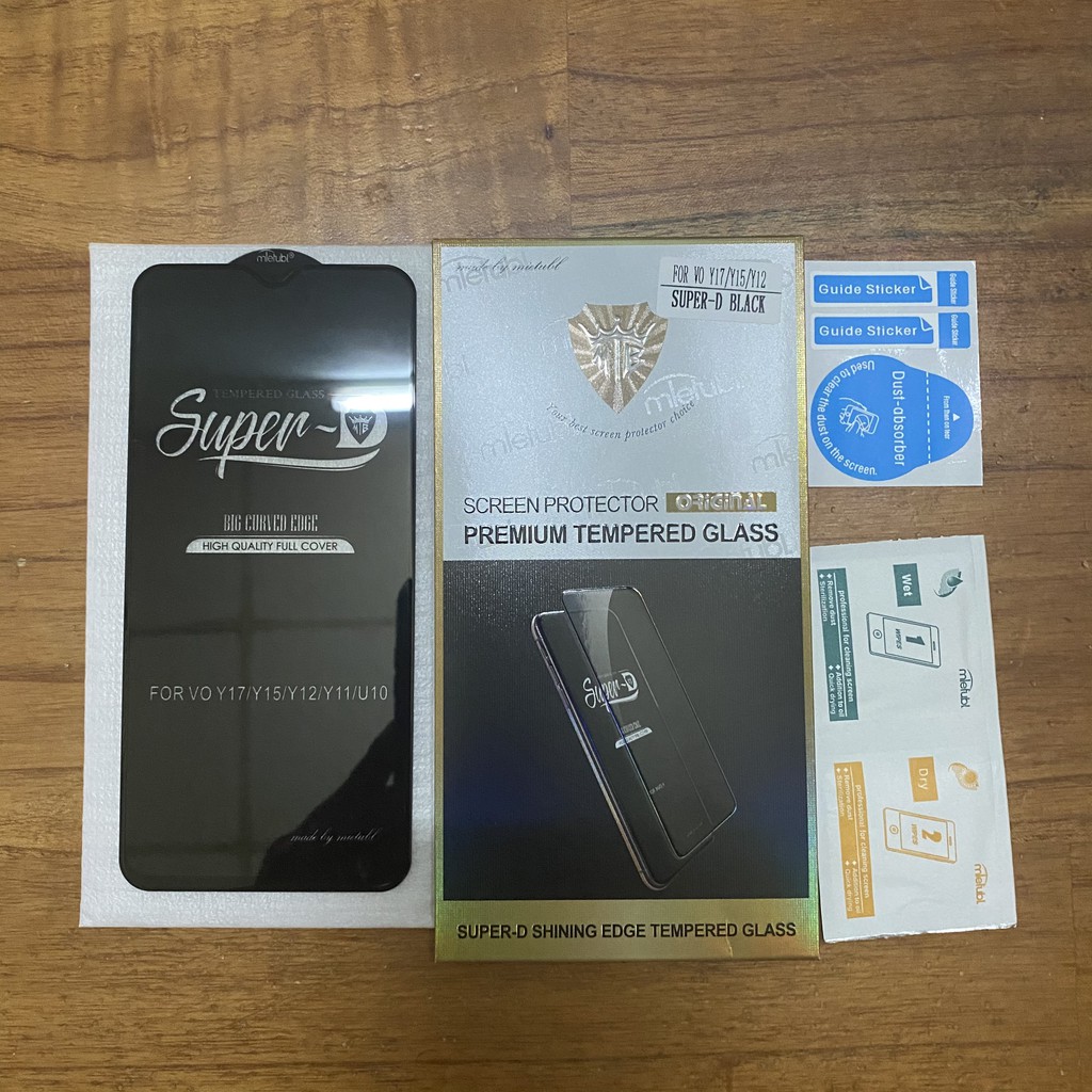 Kính cường lực Vivo Y01 Y1S Y02S Y3 Y5S Y11 Y12 Y12S Y15 Y15S Y17 Y19 Y20 Y20S U10 Super-D Full màn