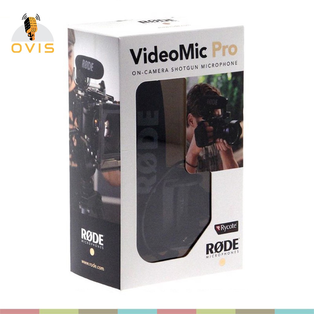 Rode Videomic Pro - Micro Shotgun Cho Máy Ảnh, Máy Quay, Siêu Nhẹ, Pin 70 Giờ Liên Tục