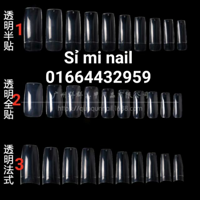 Hộp Móng giả dán và nối móng nail hiệu Hongnuo thương hiệu chất lượng ngành . Chất liệu móng dẻo cực thích.
