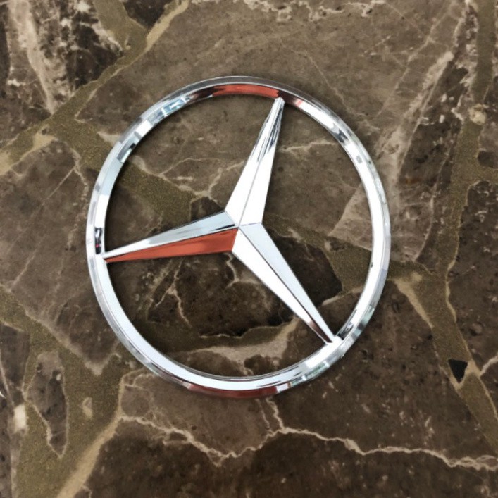 Sản Phẩm Logo biểu tượng sau xe Mercedes đường kính 90mm .