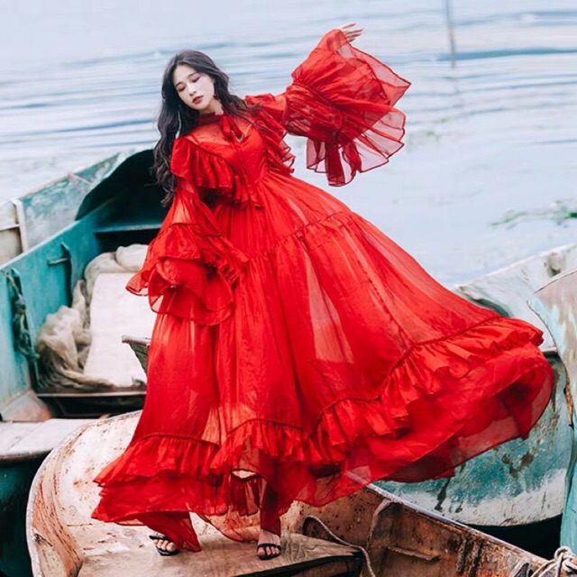 Red Dress Dubai vintage cao cấp