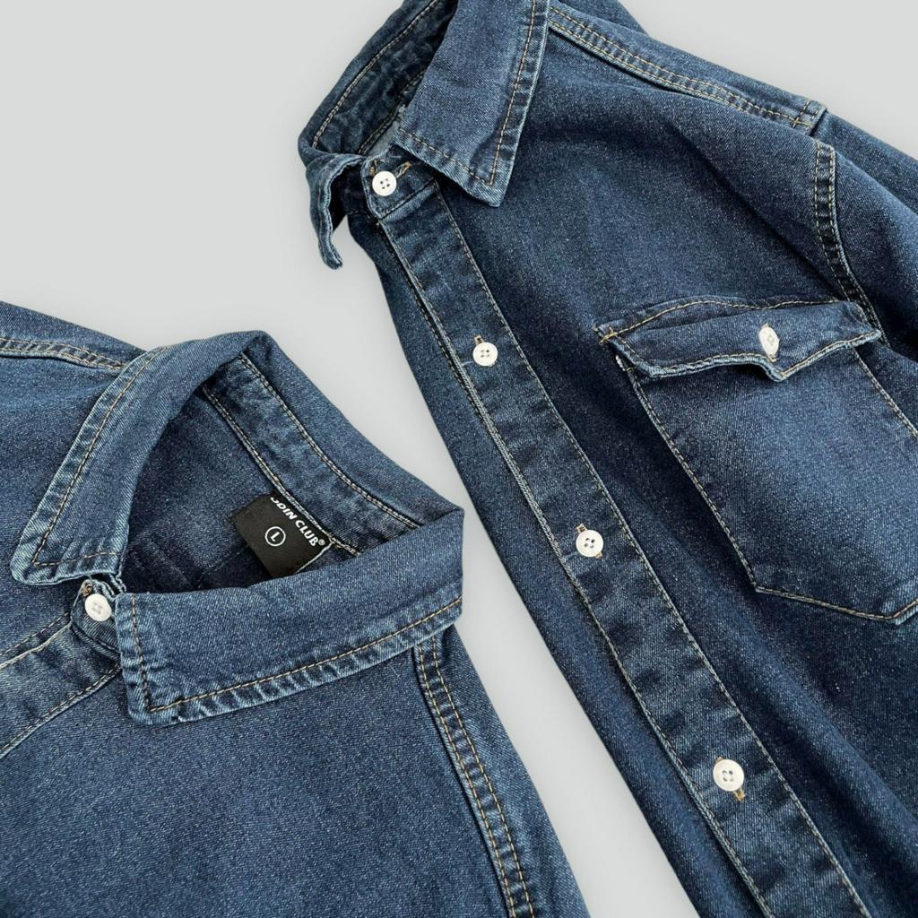 Áo Sơ Mi Dài Tay Denim ODIN CLUB, Áo sơ mi dài tay form rộng nam nữ, Local Brand ODIN CLUB