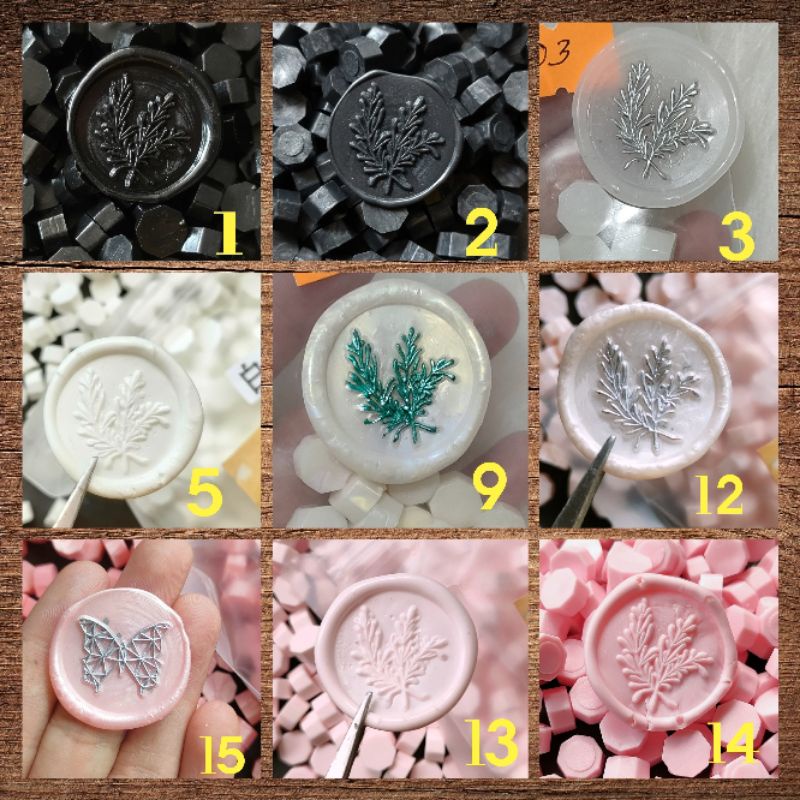 100 viên sáp niêm phong làm con dấu sáp.