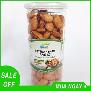 [ HÀNG LOẠI 1] Hạt Hạnh Nhân Mỹ Rang Bơ - Loại Vỏ Mỏng, Hạt To.