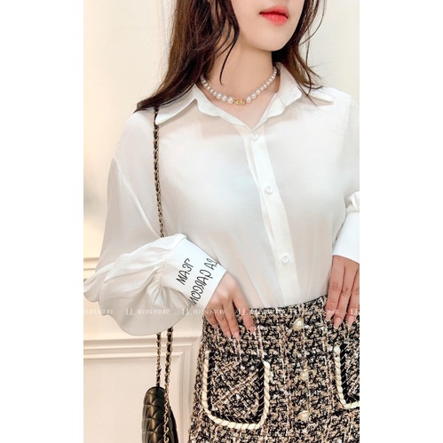Áo Sơ Mi Nữ Tay Chữ Siêu Hot m105