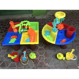 ComBo 2 bàn chơi cát kèm dụng cụ.