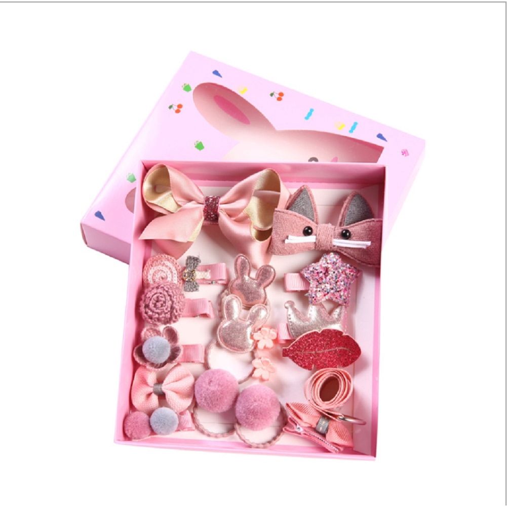 Set kẹp tóc dễ thương cho bé gái