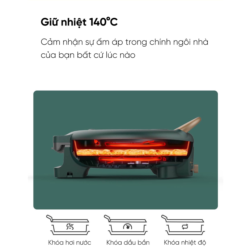 Chảo điện đa năng 3 in 1 LIVEN LR-JP3018