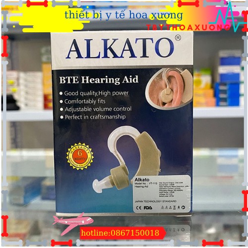 Máy Trợ Thính Cho Người Già - Máy Trợ Thính Vành Tai Alkato VT-113