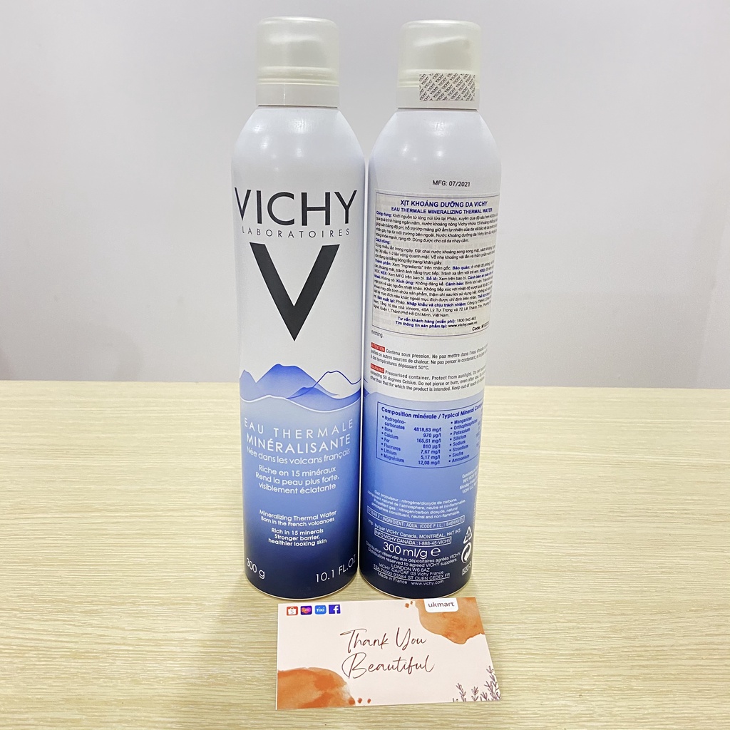 Nước khoáng dưỡng da Vichy Mineralizing Thermal Water 300ml