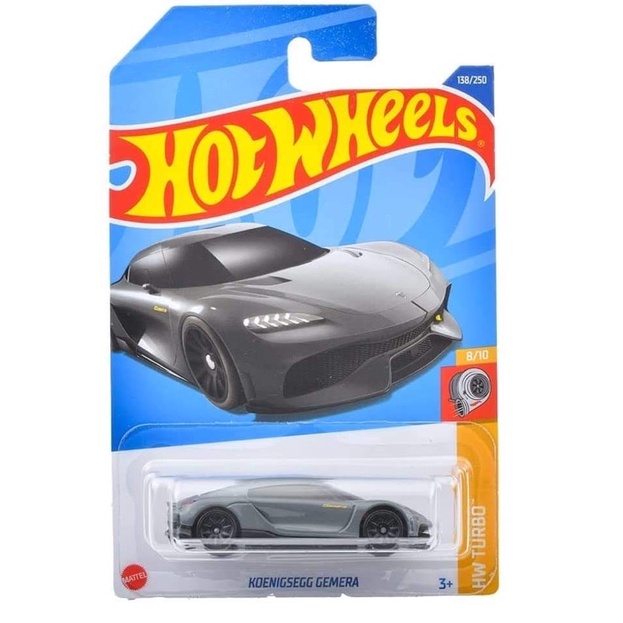 Hobby Store xe mô hình Hot Wheels Koenigsegg Gemera Xám