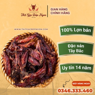 Thịt Lợn gác bếp hương vị đặc trưng Tây Bắc siêu ngon thơm lừng chuẩn vị đặc sản vùng cao gói 1KG