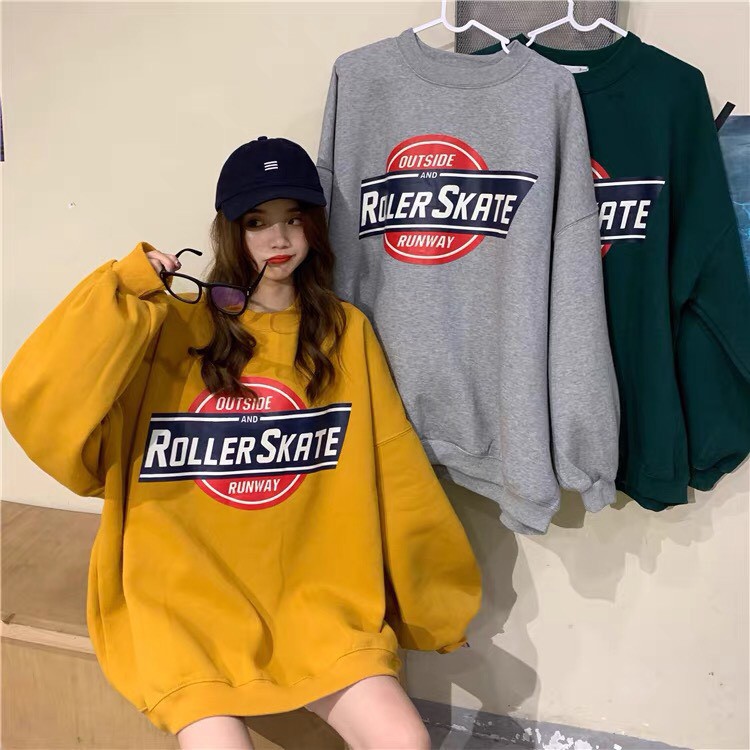 Áo sweater nỉ nam nữ Outside freesize Cheapy unisex phom rộng cổ tròn dáng suông có màu vàng xanh ghi local brand C623 | BigBuy360 - bigbuy360.vn