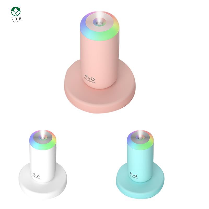 350Ml Humidifier USB Rechargeable Ultrasonic Aroma Diffuser Pink