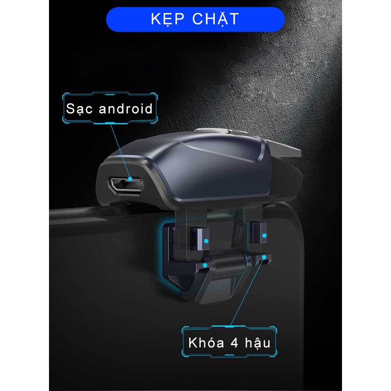 Nút bắn gaming kèm tản nhiệt MEMO AK03 LED RGB | Pin sạc trực tiếp | Công nghệ gió lốc xoáy chuyên chơi game điện thoại | BigBuy360 - bigbuy360.vn