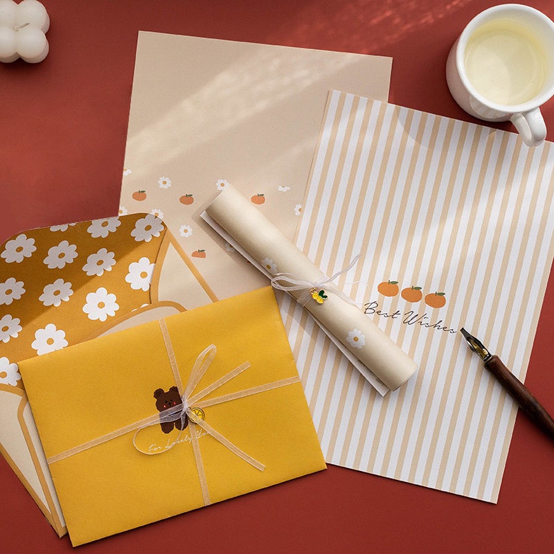 Bộ Phong Bì Viết Tay Giấy In Chữ Love Kèm Phong Bì Làm Quà Tặng Cho Cặp Đôi