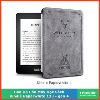 Bao da cho máy đọc sách Kindle Paperwhite 1234