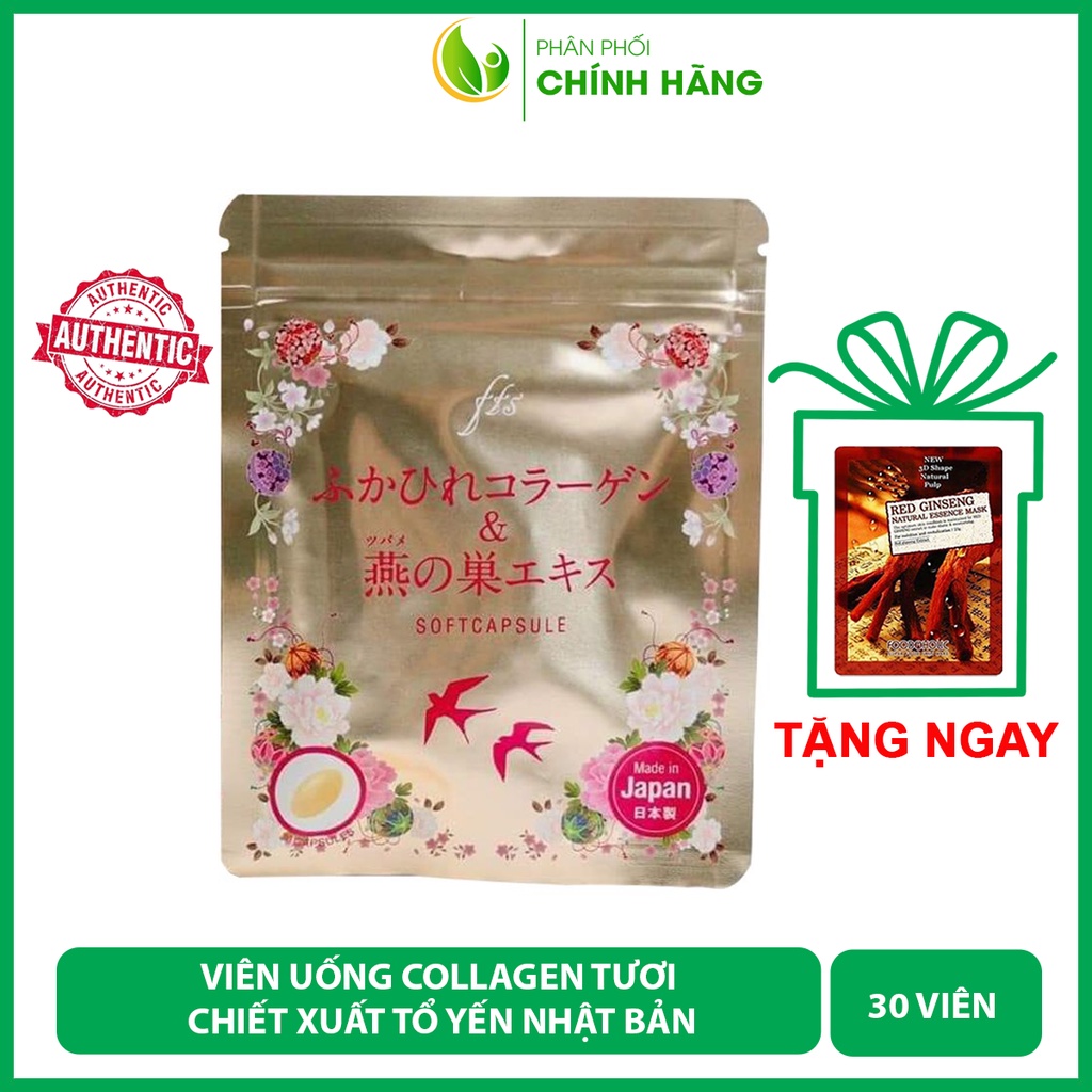 Viên Uống Koharu Collagen Tươi Nhật Bản, Collagen Tươi Chiết Xuất Tổ Yến Nhật Bản 30 Viên