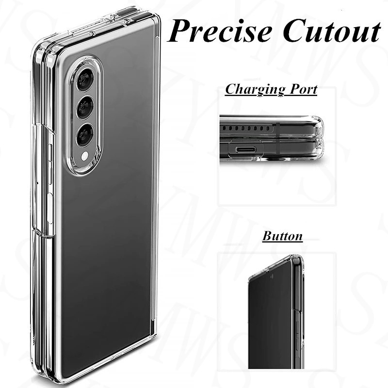 Ốp lưng trong suốt cho samsung galaxy z flip 5 3 5g samsung galaxy z fold 5 4 3 2 5g