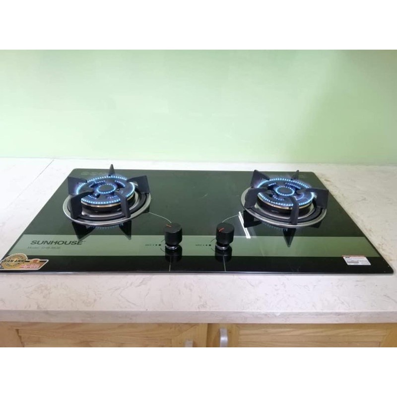 Bếp gas âm Sunhouse SHB8836 -Chính Hãng trưng bày+Tặng Dây gas-đánh lửa IC-,Cảm ứng ngắt gas-BH 12 tháng