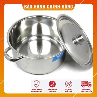 Nồi inox dày dặn size 16-18-20-22-24-26-28-30-32cm-đủ kích cỡ