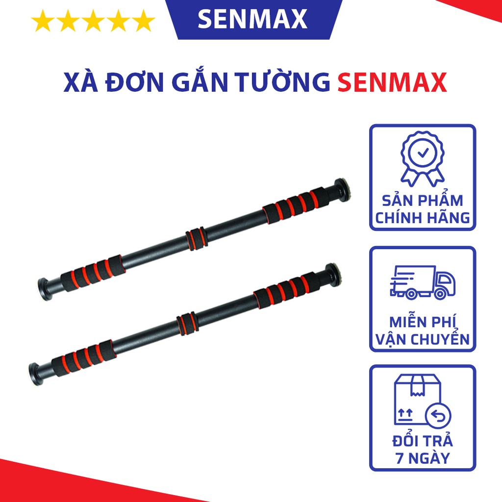 Xà Đơn Treo Tường SENMAX Gắn Cửa Chống Trượt - Dụng Cụ Tập Luyện Cơ Bắp Tại Nhà Chính Hãng